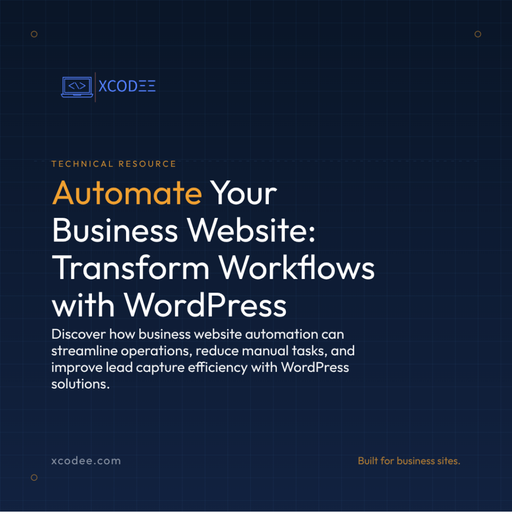 Business Website Automation: Streamline Workflows with WordPress