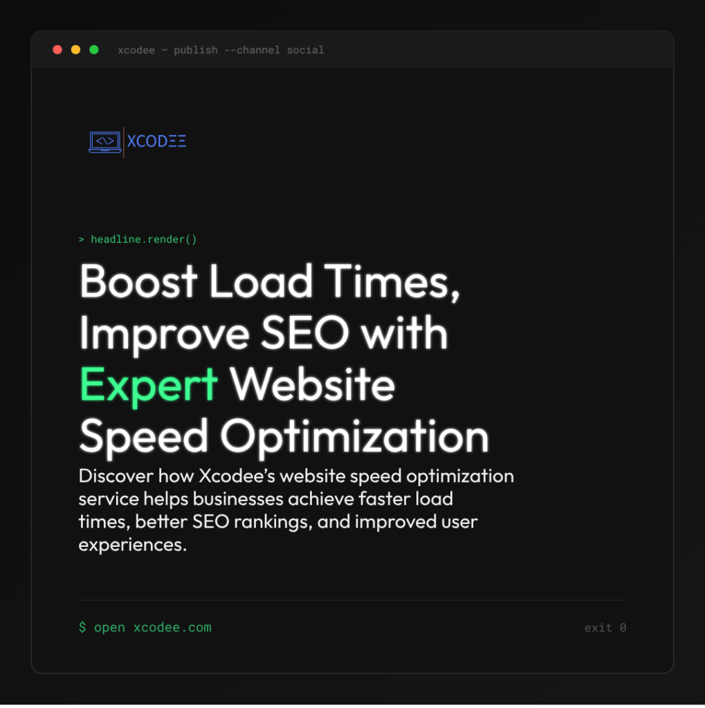 Website Speed Optimization Service for Faster Load Times and Better SEO